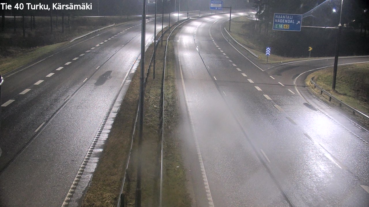 Weather Camera Image Väg 40 Åbo, Kärsämäki, Turku, Varsinais-Suomi