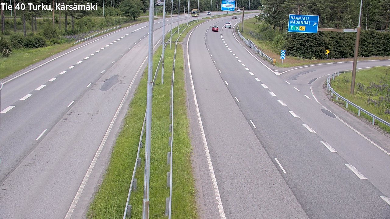 Weather Camera Image Road 40 Turku, Kärsämäki, Turku, Varsinais-Suomi
