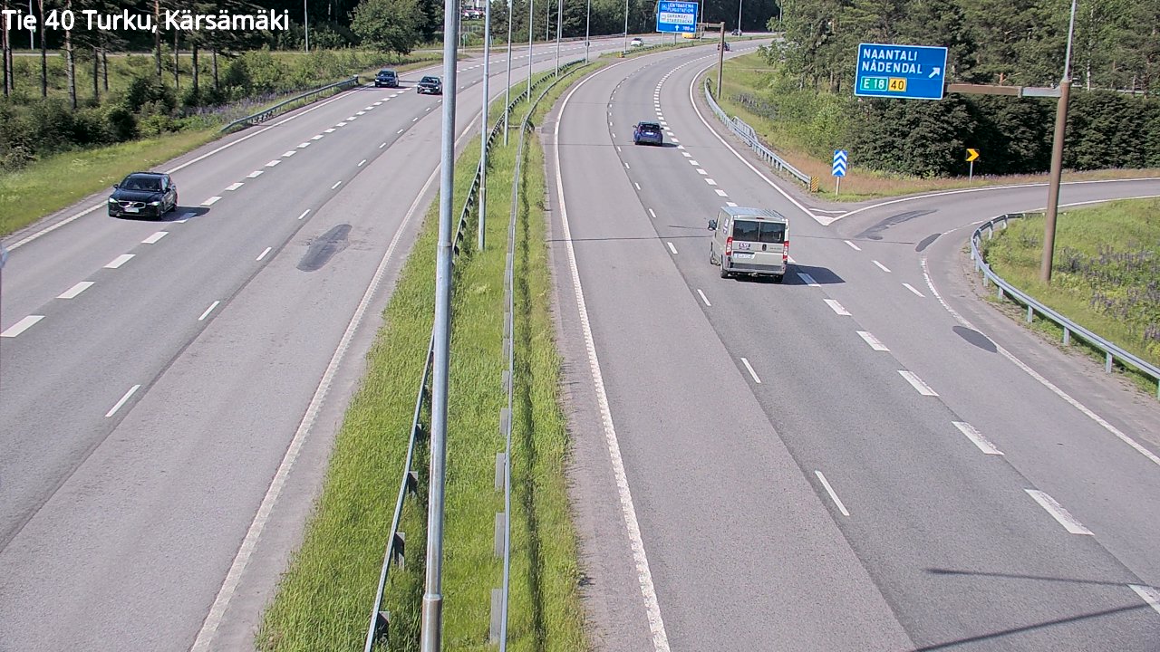 Weather Camera Image Väg 40 Åbo, Kärsämäki, Turku, Varsinais-Suomi