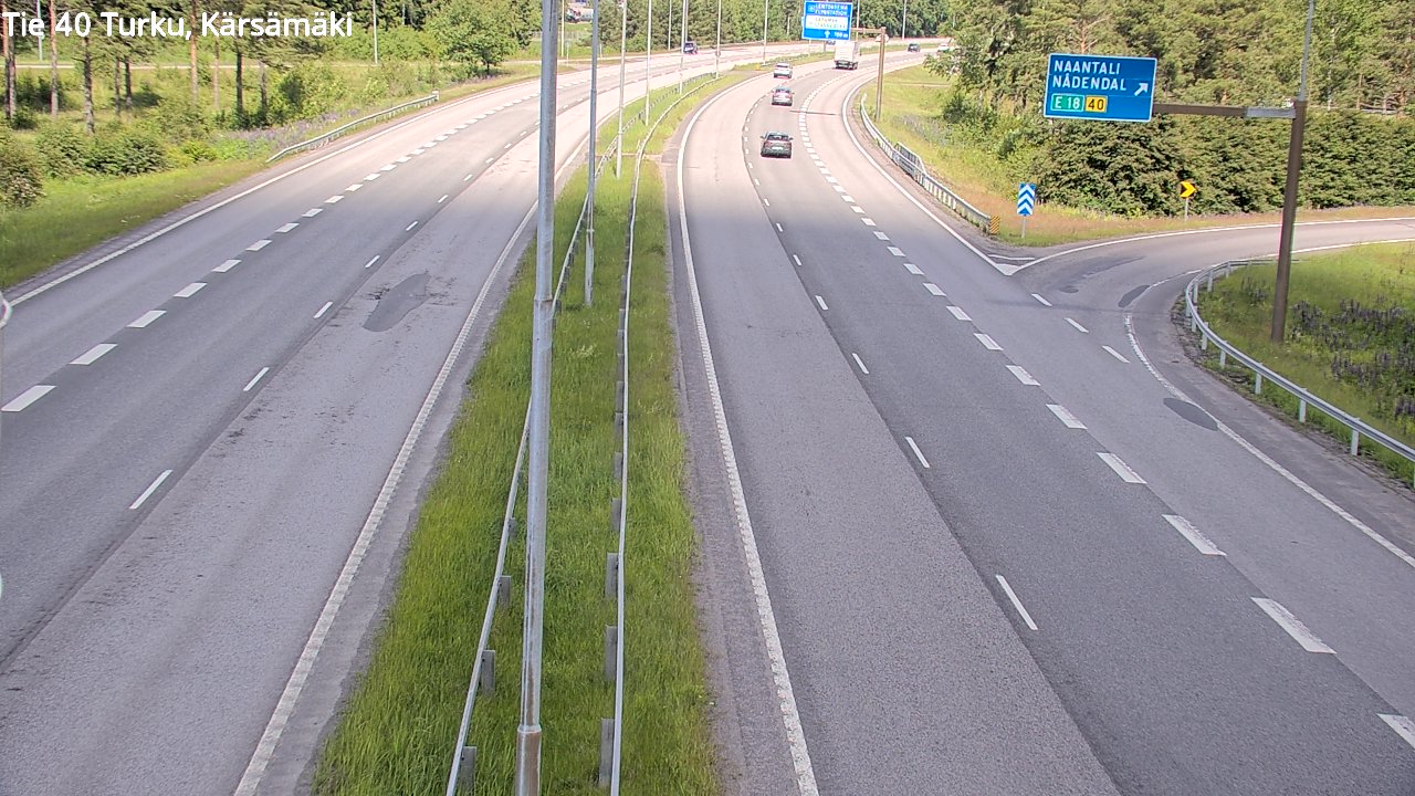 Weather Camera Image Road 40 Turku, Kärsämäki, Turku, Varsinais-Suomi