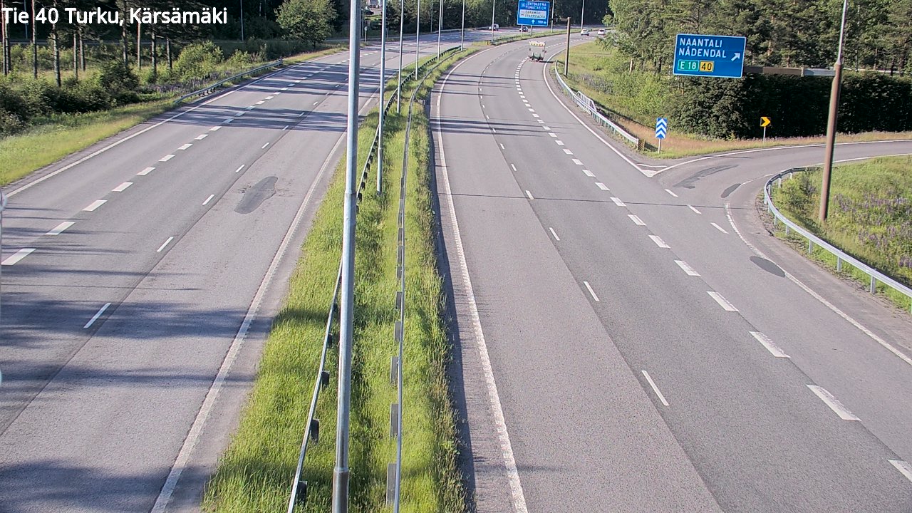 Weather Camera Image Road 40 Turku, Kärsämäki, Turku, Varsinais-Suomi