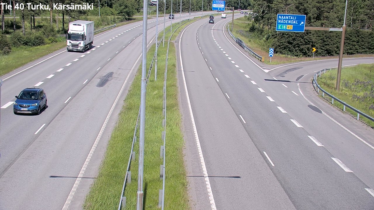 Weather Camera Image Väg 40 Åbo, Kärsämäki, Turku, Varsinais-Suomi