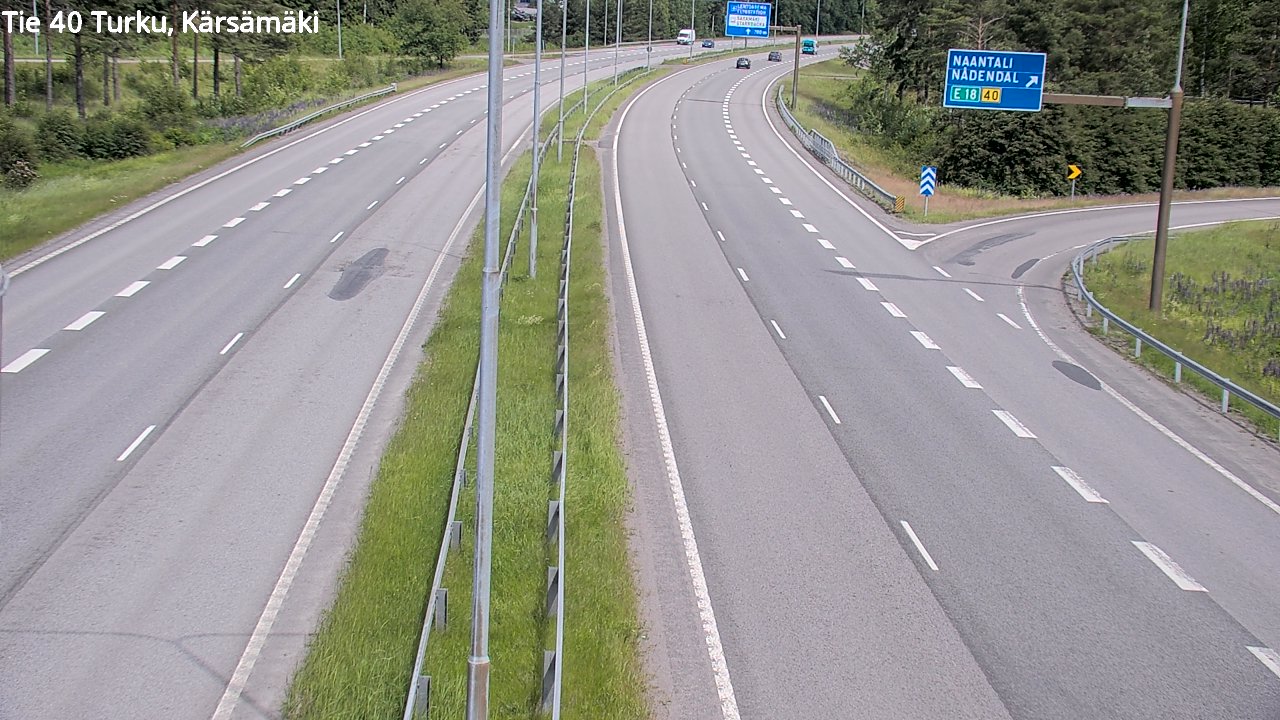 Weather Camera Image Väg 40 Åbo, Kärsämäki, Turku, Varsinais-Suomi