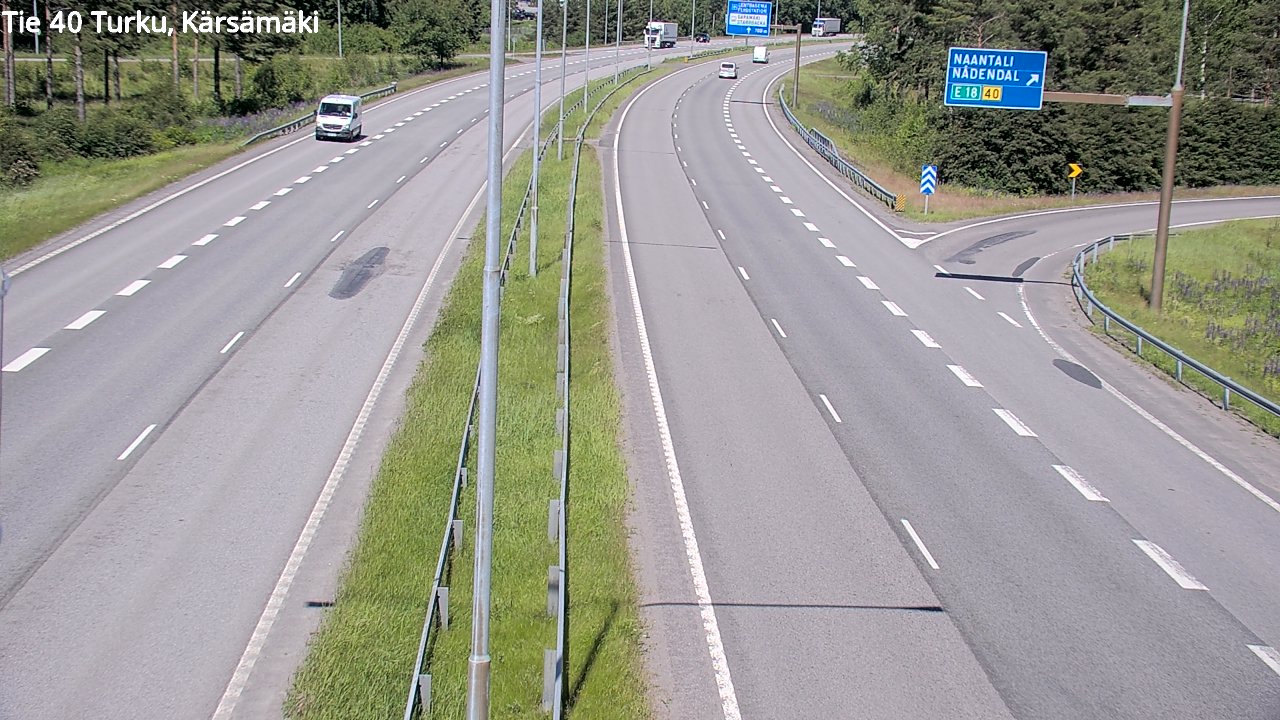 Weather Camera Image Väg 40 Åbo, Kärsämäki, Turku, Varsinais-Suomi