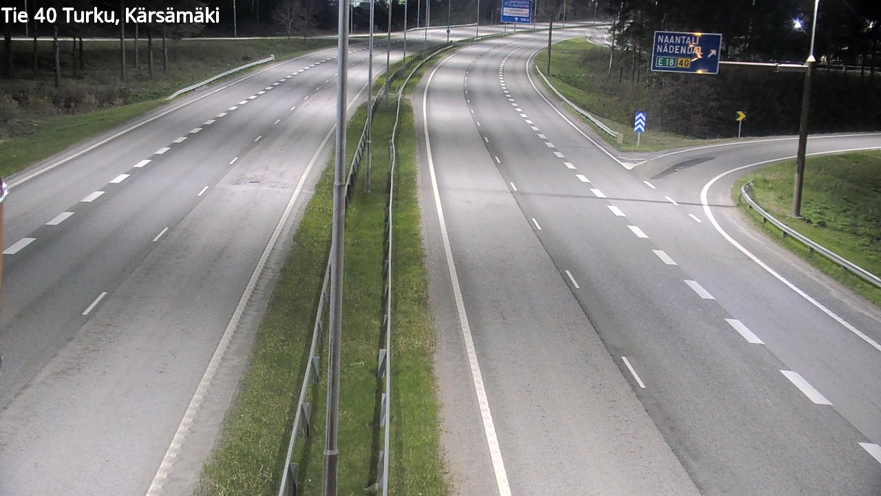 Weather Camera Image Väg 40 Åbo, Kärsämäki, Turku, Varsinais-Suomi