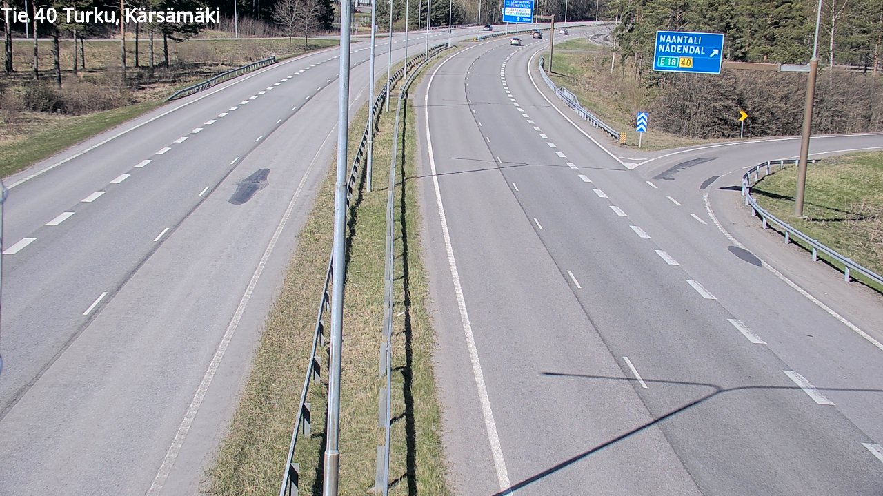 Weather Camera Image Väg 40 Åbo, Kärsämäki, Turku, Varsinais-Suomi