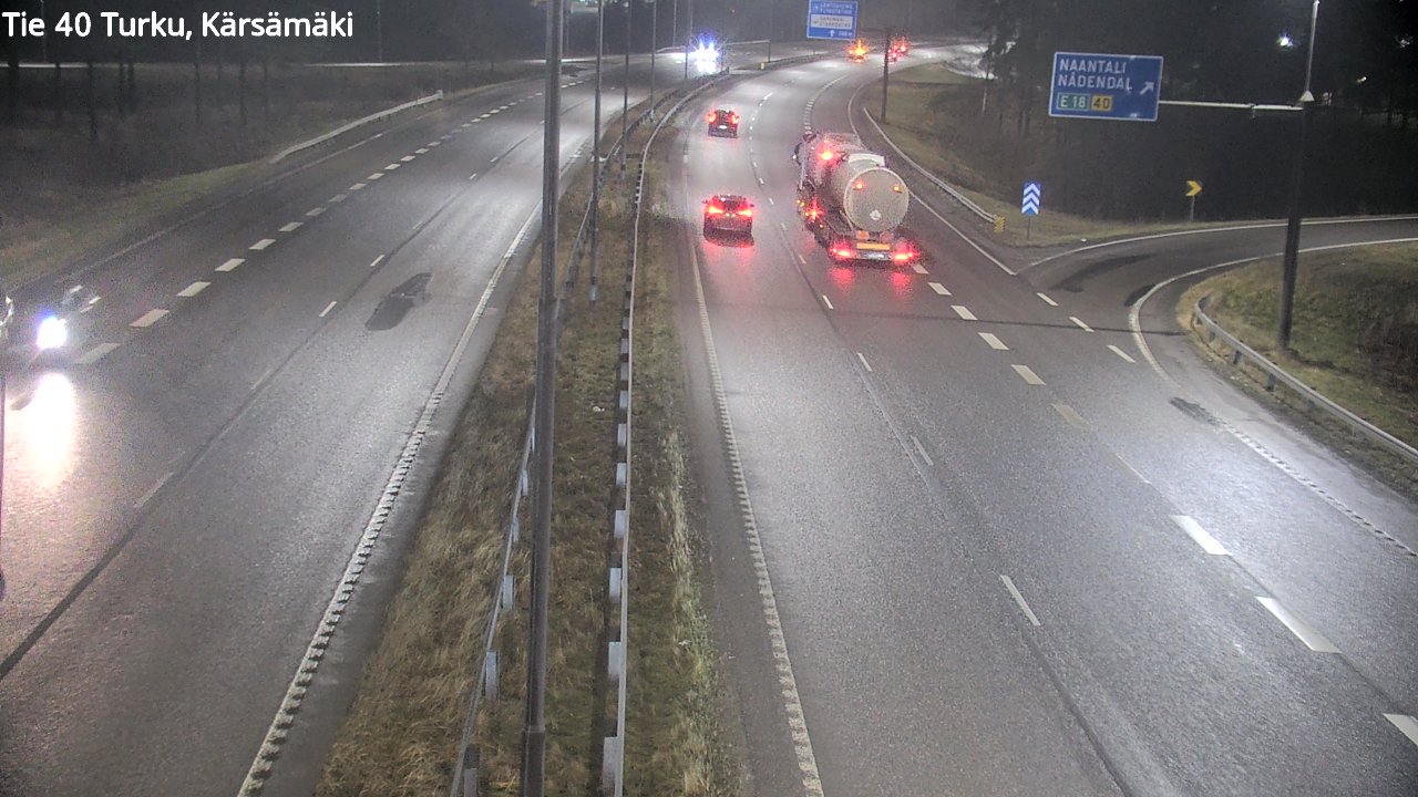 Weather Camera Image Väg 40 Åbo, Kärsämäki, Turku, Varsinais-Suomi