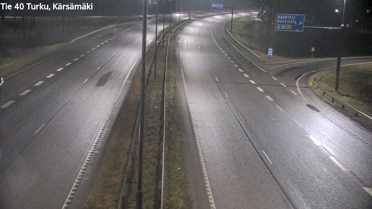 Weather Camera Image Väg 40 Åbo, Kärsämäki, Turku, Varsinais-Suomi