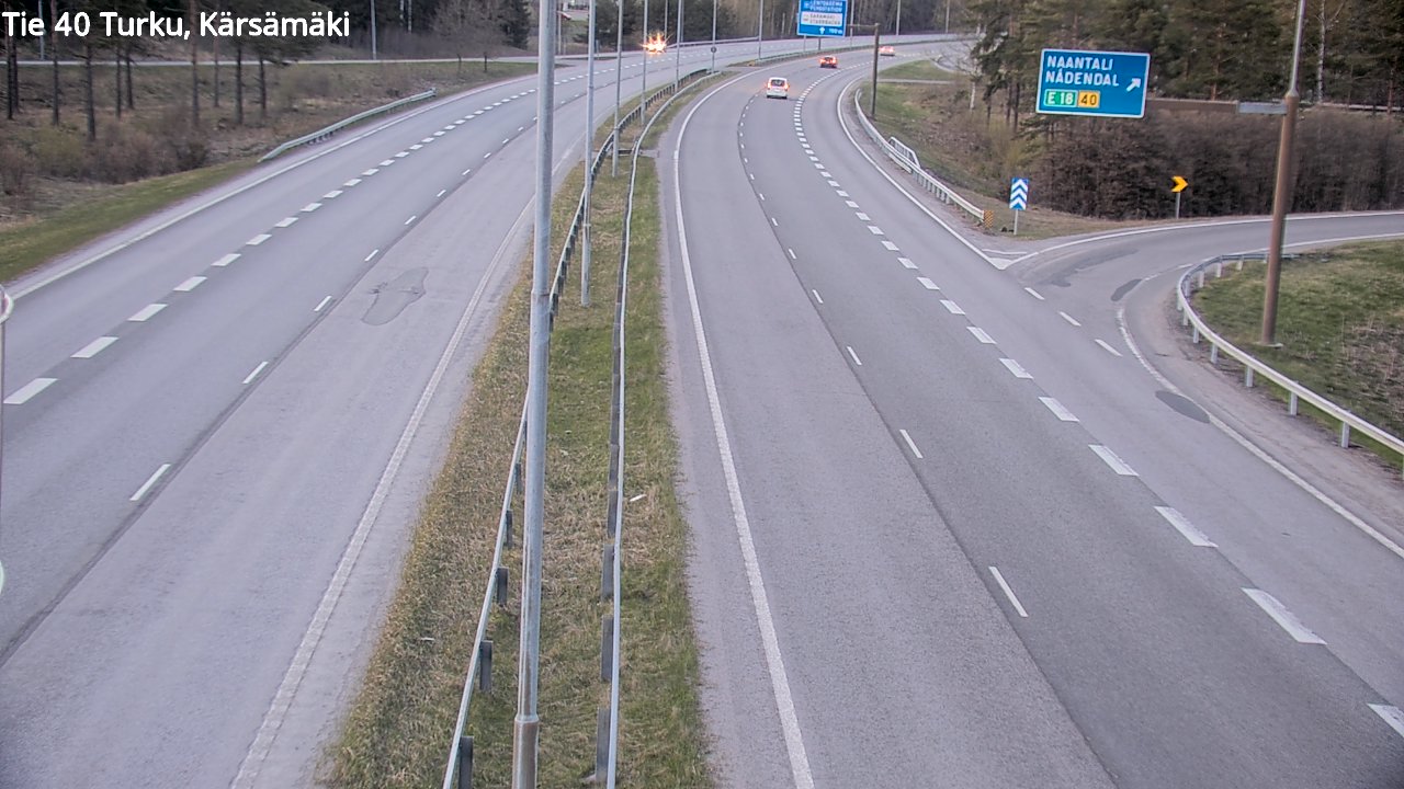 Weather Camera Image Väg 40 Åbo, Kärsämäki, Turku, Varsinais-Suomi