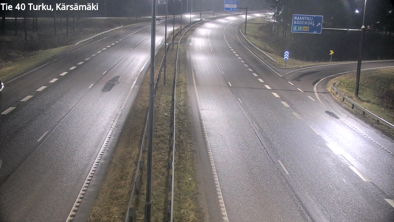 Weather Camera Image Väg 40 Åbo, Kärsämäki, Turku, Varsinais-Suomi
