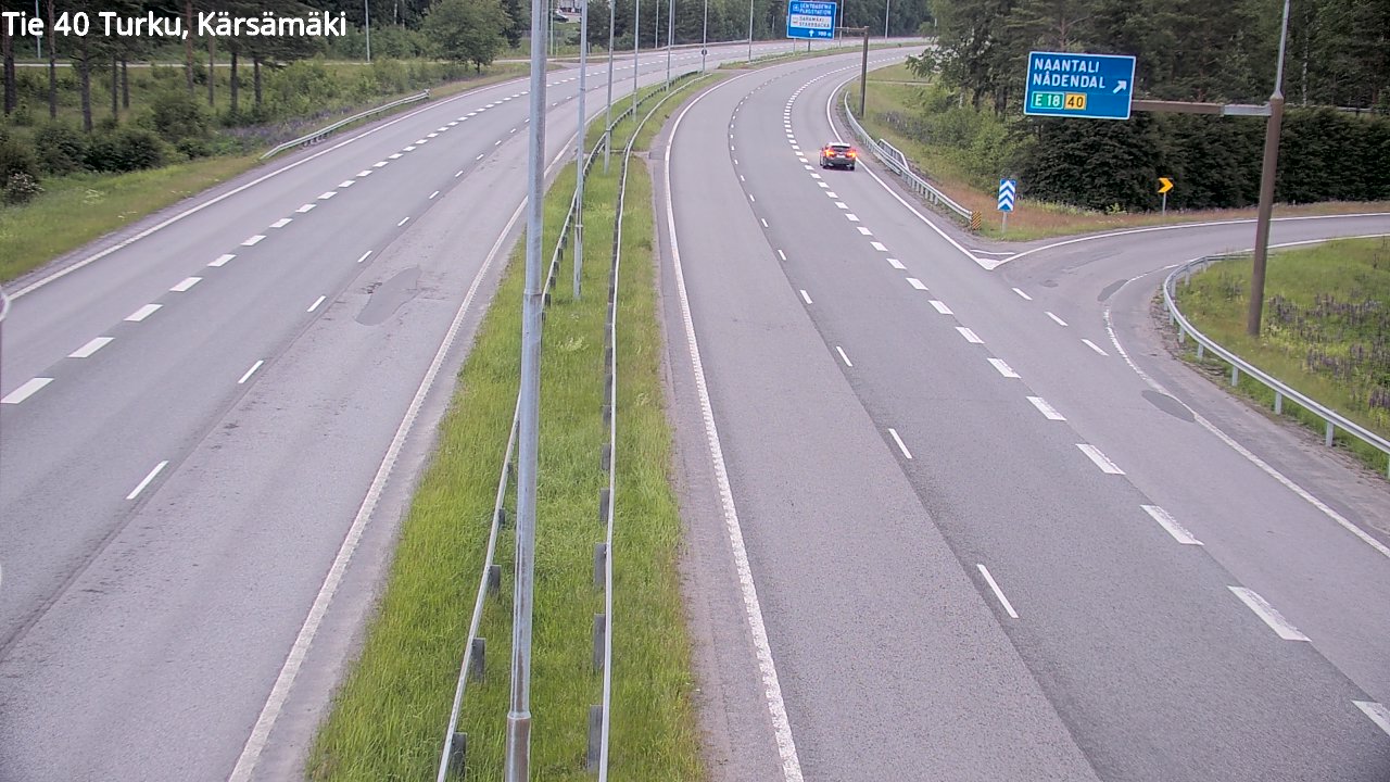 Weather Camera Image Road 40 Turku, Kärsämäki, Turku, Varsinais-Suomi