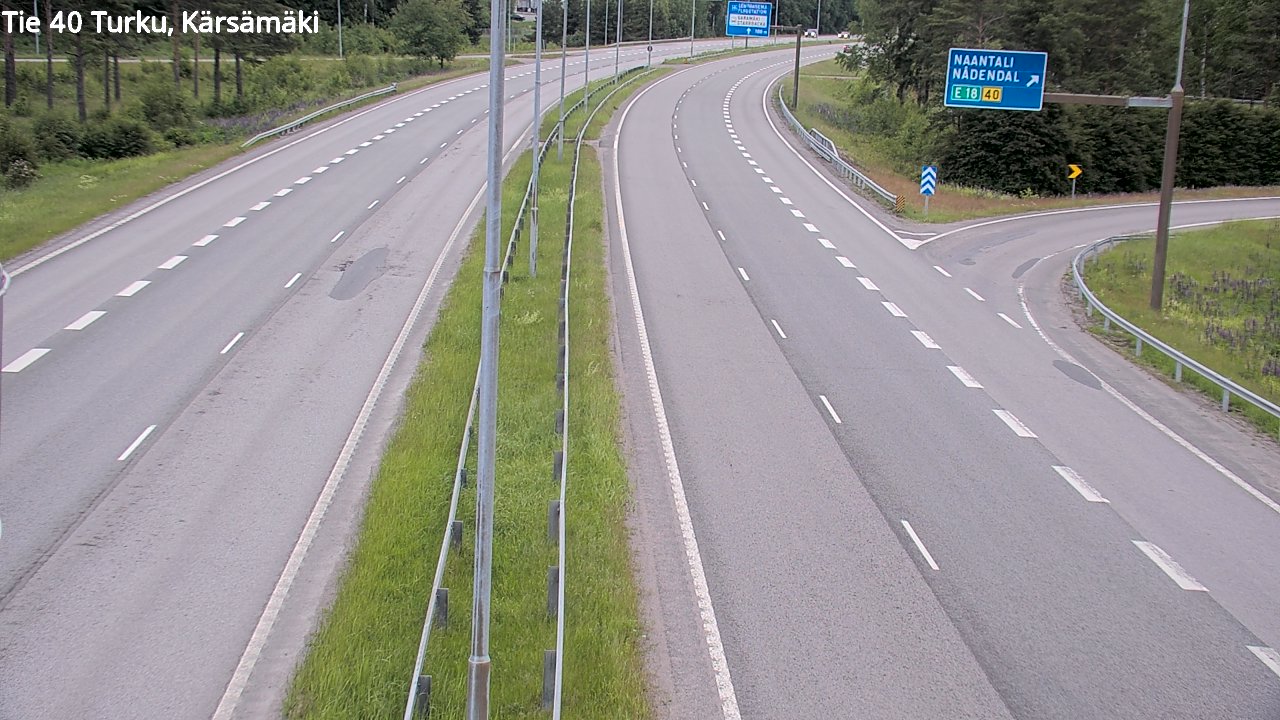 Weather Camera Image Road 40 Turku, Kärsämäki, Turku, Varsinais-Suomi