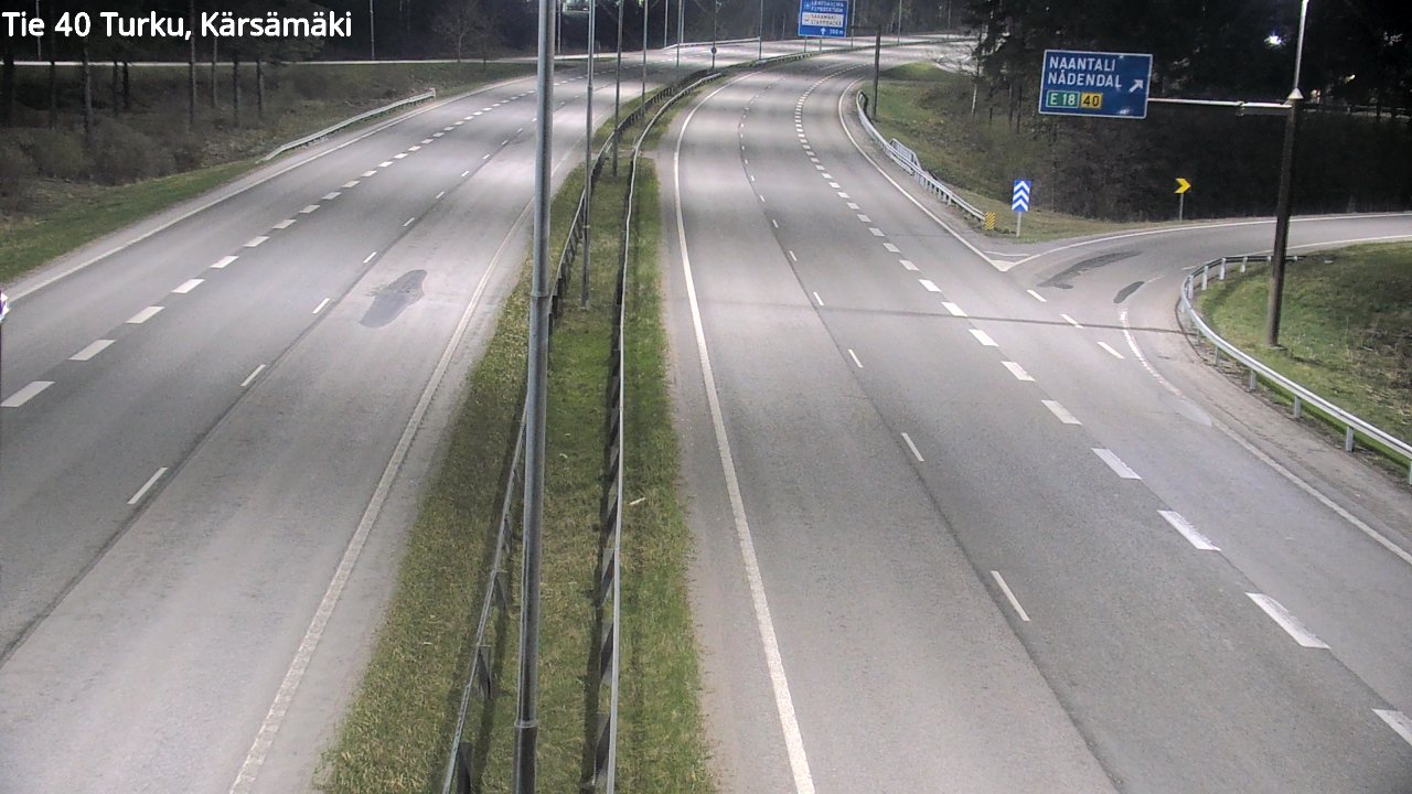 Weather Camera Image Road 40 Turku, Kärsämäki, Turku, Varsinais-Suomi