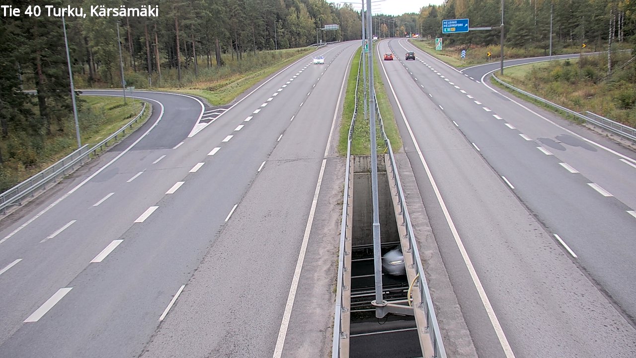 Weather Camera Image Väg 40 Åbo, Kärsämäki, Turku, Varsinais-Suomi