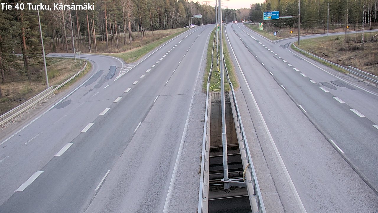 Weather Camera Image Road 40 Turku, Kärsämäki, Turku, Varsinais-Suomi