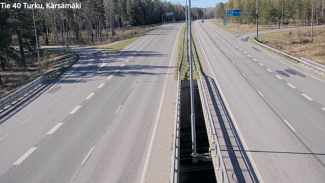 Weather Camera Image Road 40 Turku, Kärsämäki, Turku, Varsinais-Suomi