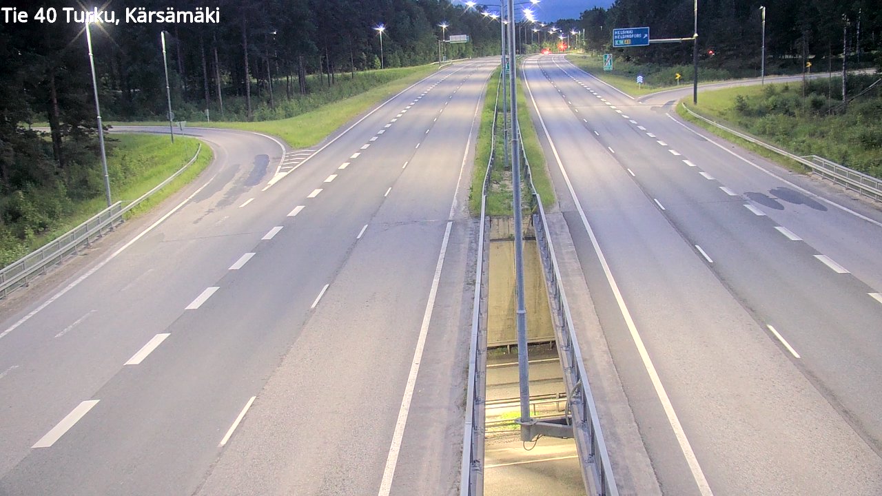 Weather Camera Image Road 40 Turku, Kärsämäki, Turku, Varsinais-Suomi