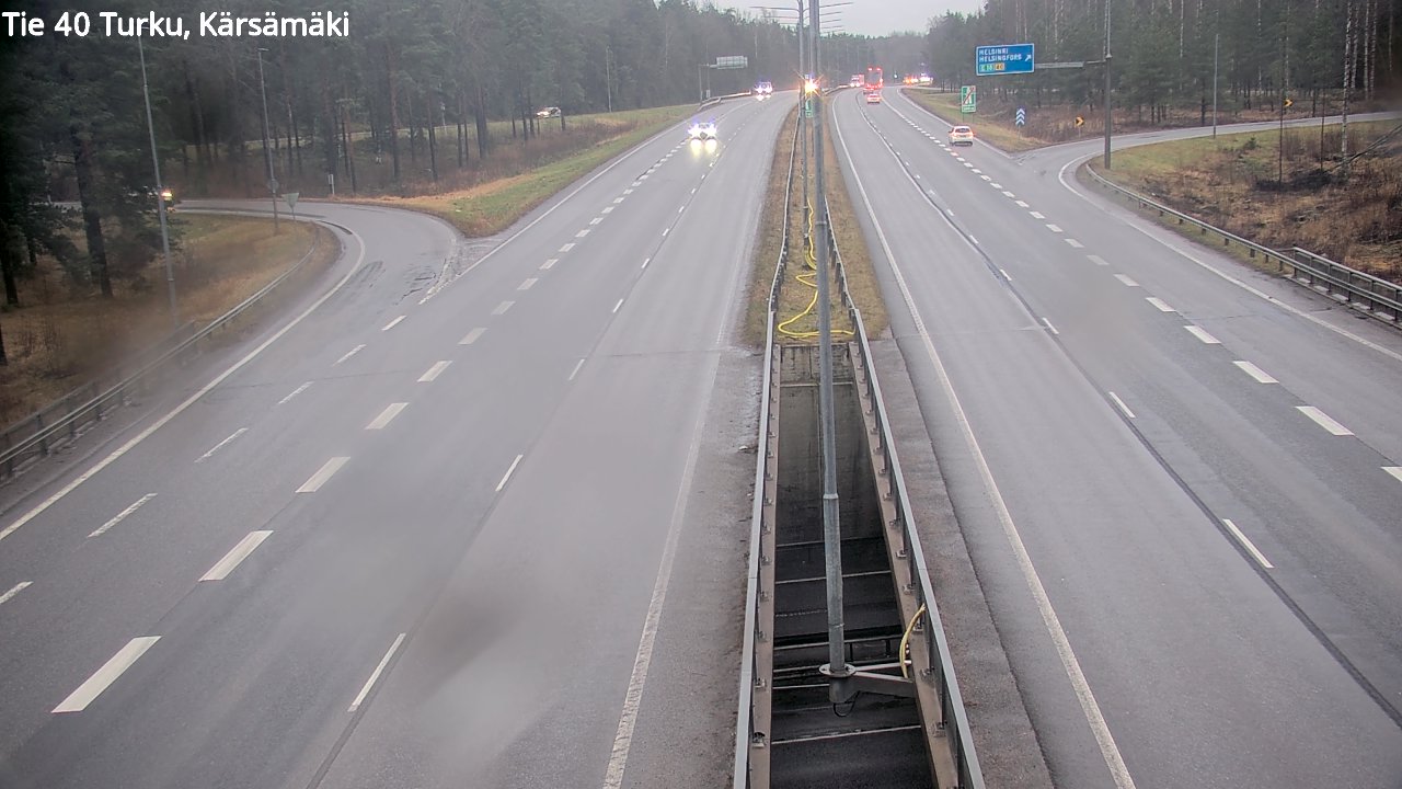 Weather Camera Image Väg 40 Åbo, Kärsämäki, Turku, Varsinais-Suomi