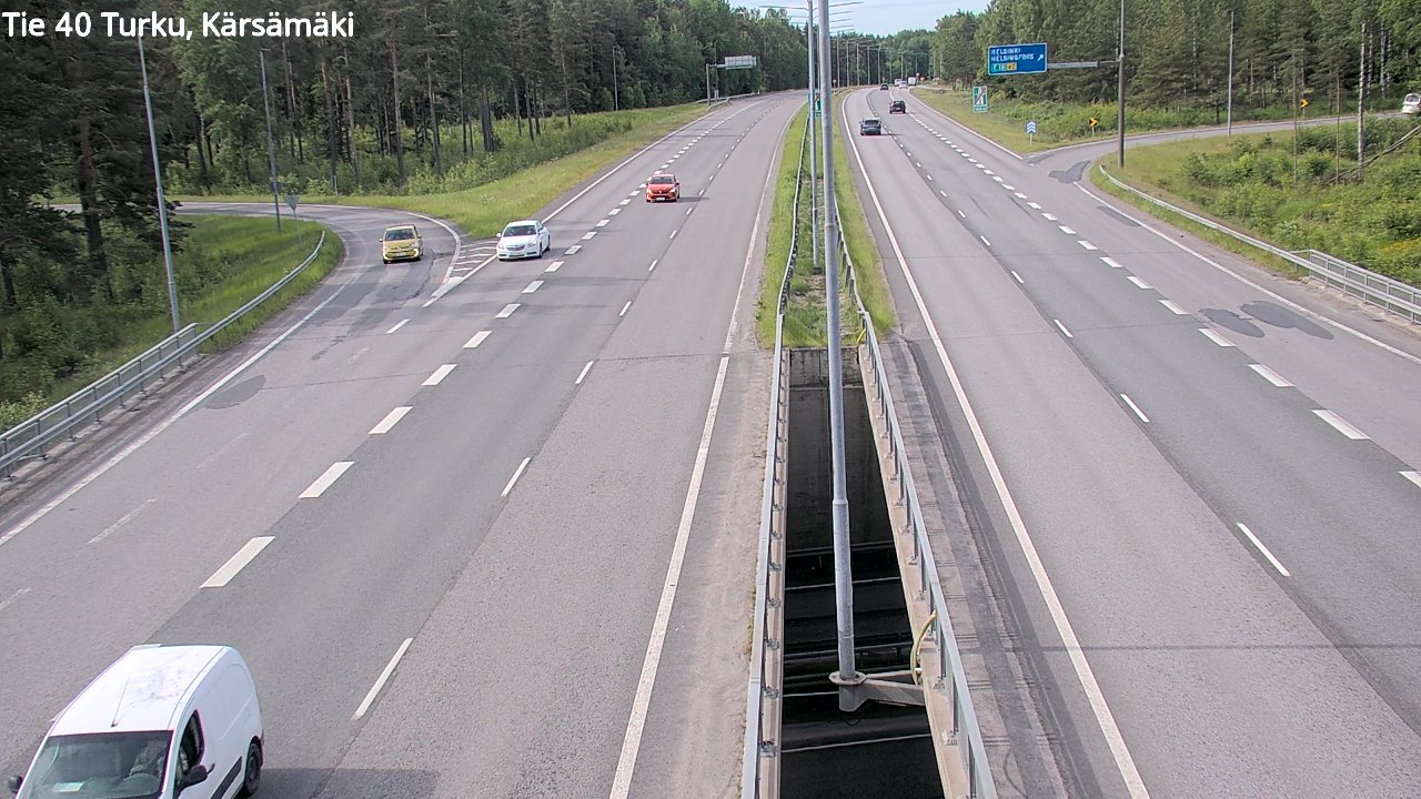 Weather Camera Image Väg 40 Åbo, Kärsämäki, Turku, Varsinais-Suomi