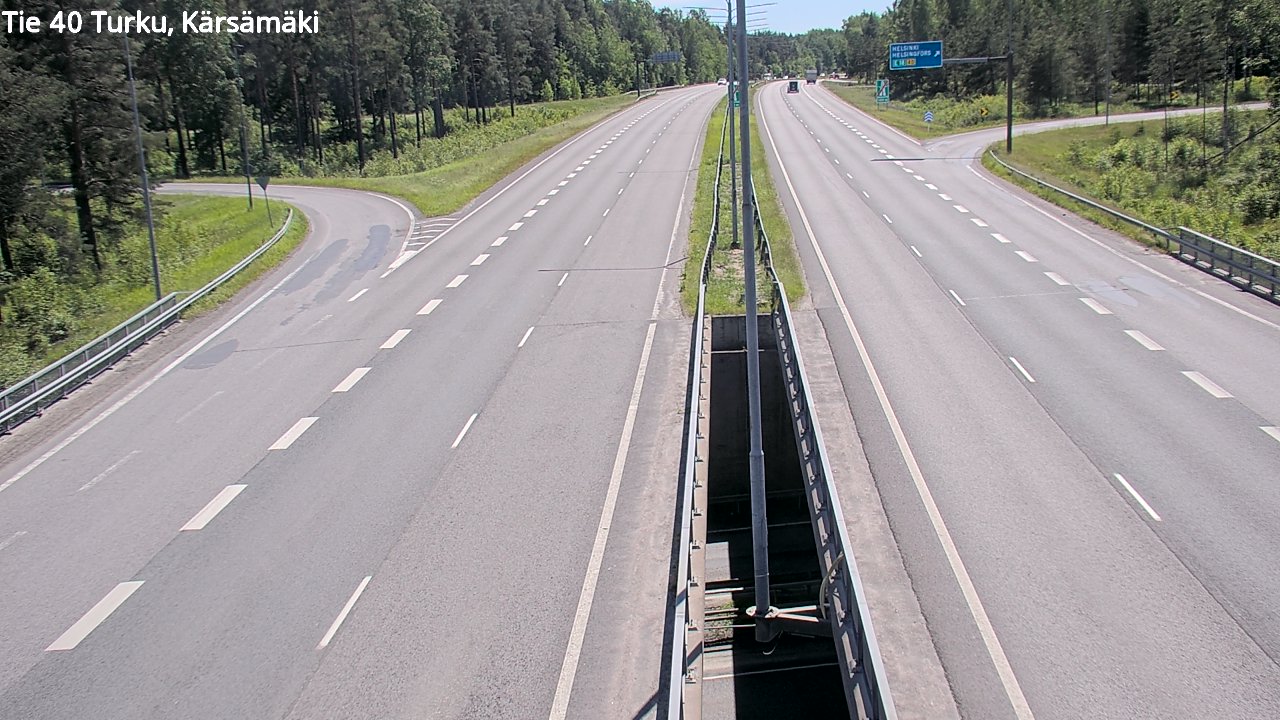 Weather Camera Image Väg 40 Åbo, Kärsämäki, Turku, Varsinais-Suomi