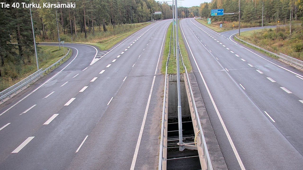 Weather Camera Image Väg 40 Åbo, Kärsämäki, Turku, Varsinais-Suomi