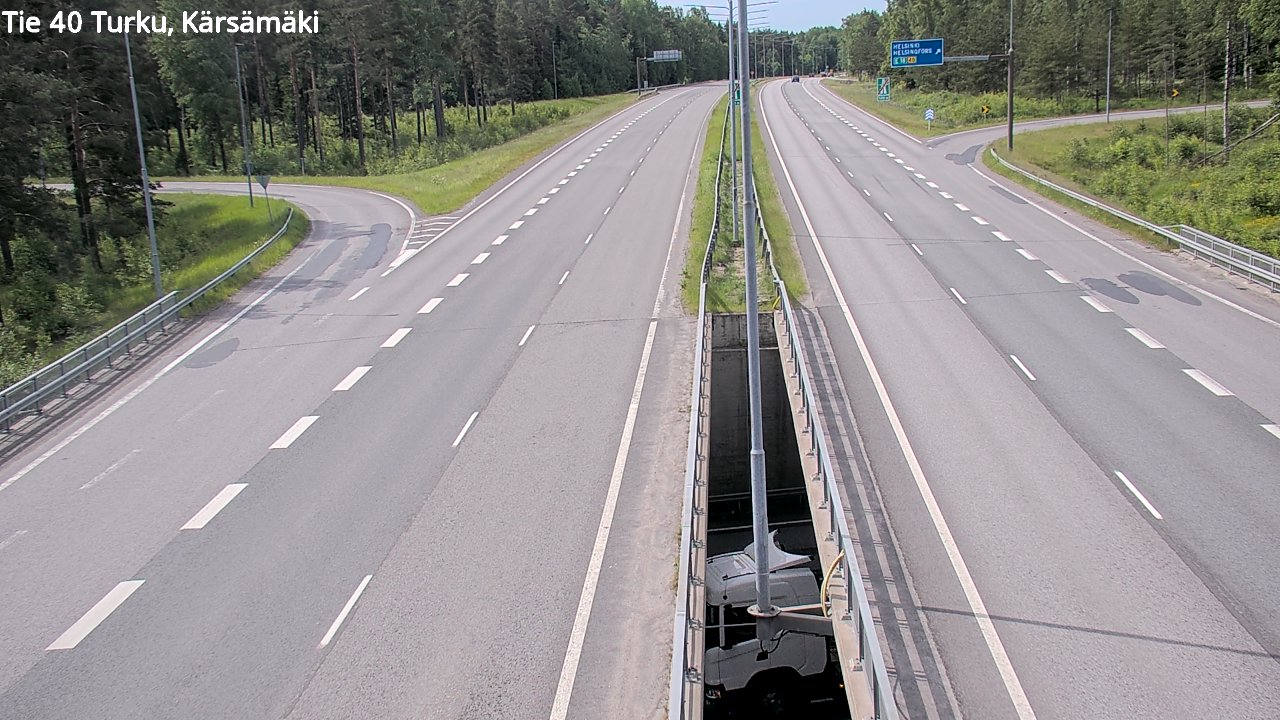 Weather Camera Image Väg 40 Åbo, Kärsämäki, Turku, Varsinais-Suomi