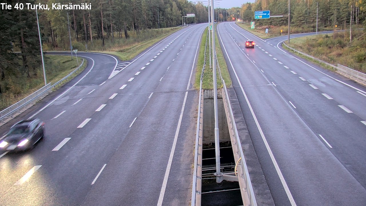 Weather Camera Image Väg 40 Åbo, Kärsämäki, Turku, Varsinais-Suomi