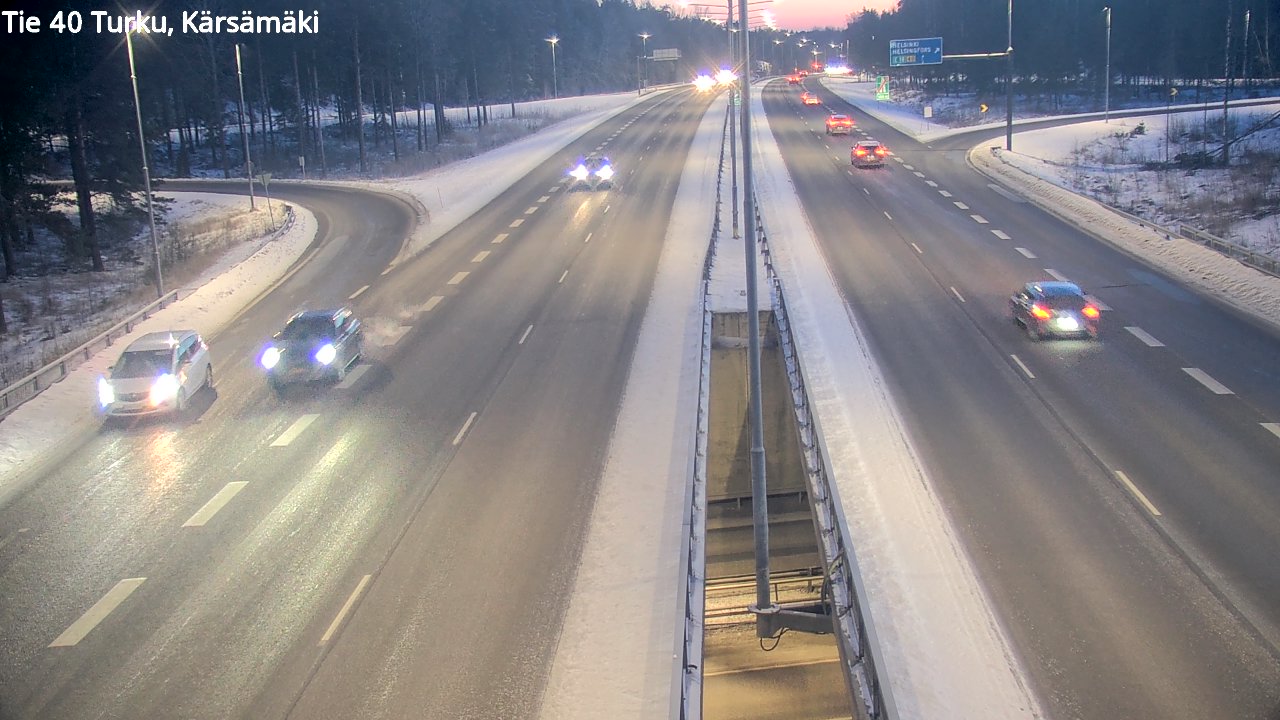 Weather Camera Image Road 40 Turku, Kärsämäki, Turku, Varsinais-Suomi