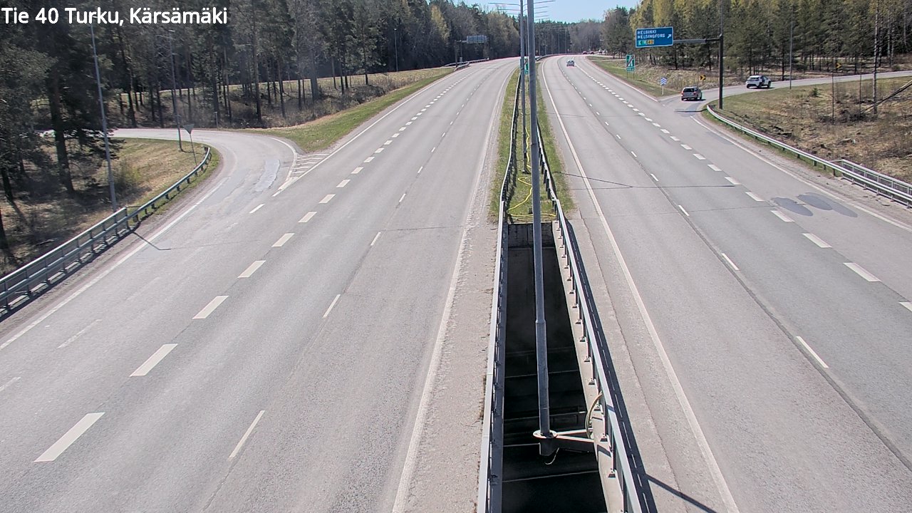 Weather Camera Image Road 40 Turku, Kärsämäki, Turku, Varsinais-Suomi
