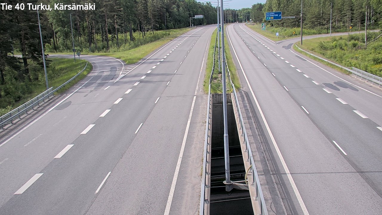 Weather Camera Image Väg 40 Åbo, Kärsämäki, Turku, Varsinais-Suomi