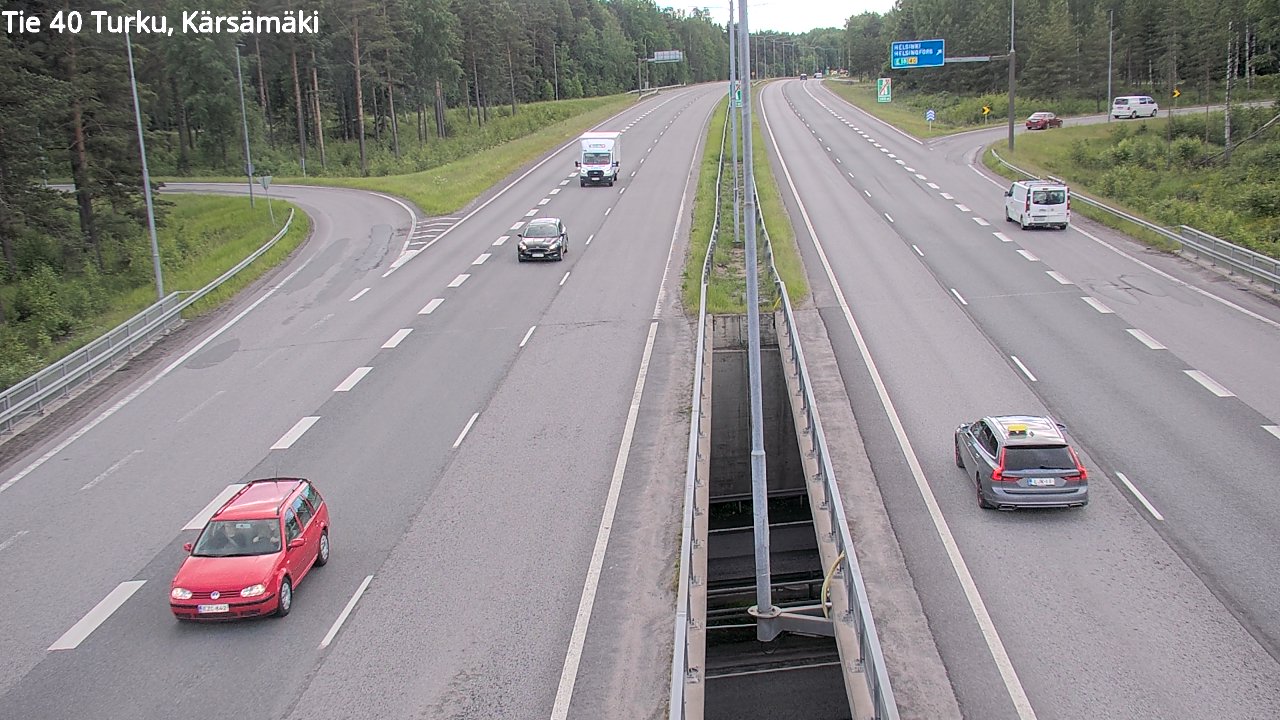 Weather Camera Image Road 40 Turku, Kärsämäki, Turku, Varsinais-Suomi