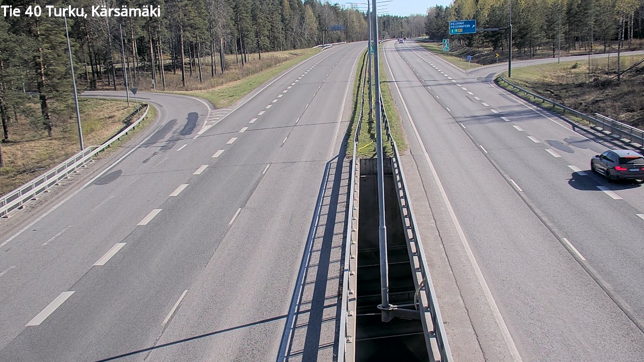 Weather Camera Image Road 40 Turku, Kärsämäki, Turku, Varsinais-Suomi