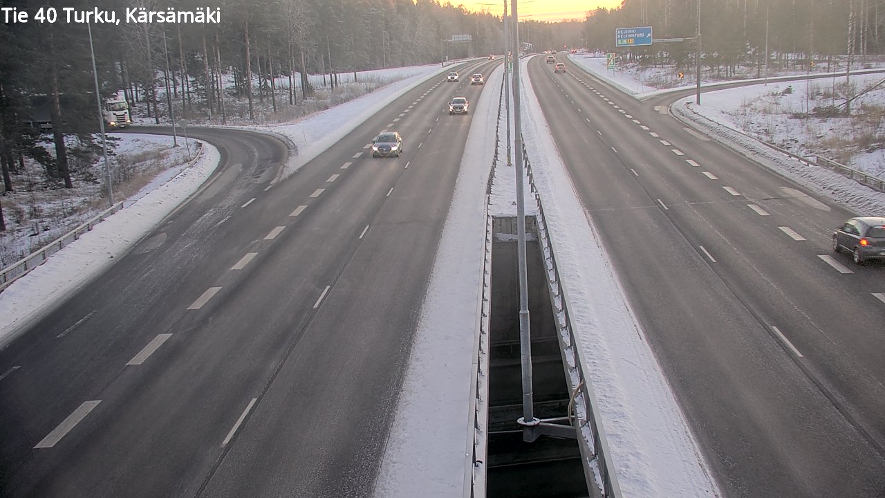 Weather Camera Image Road 40 Turku, Kärsämäki, Turku, Varsinais-Suomi