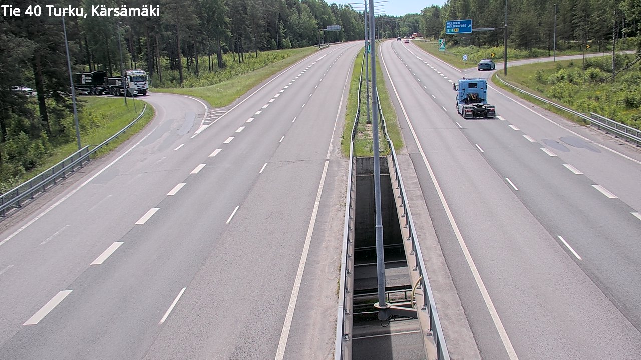 Weather Camera Image Väg 40 Åbo, Kärsämäki, Turku, Varsinais-Suomi