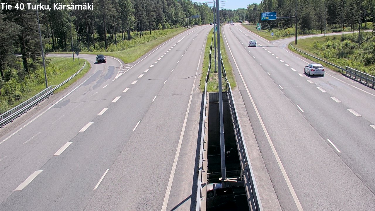 Weather Camera Image Väg 40 Åbo, Kärsämäki, Turku, Varsinais-Suomi