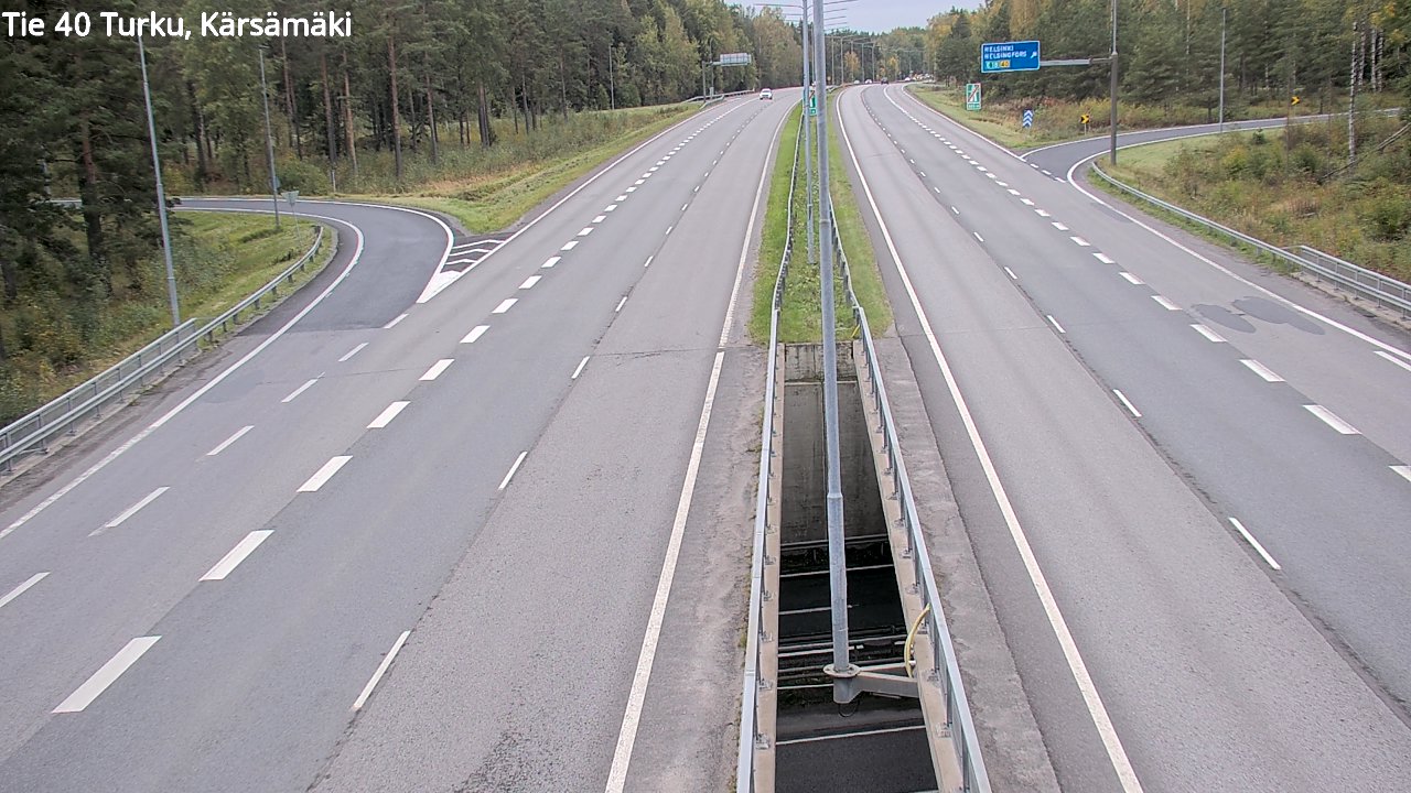Weather Camera Image Väg 40 Åbo, Kärsämäki, Turku, Varsinais-Suomi