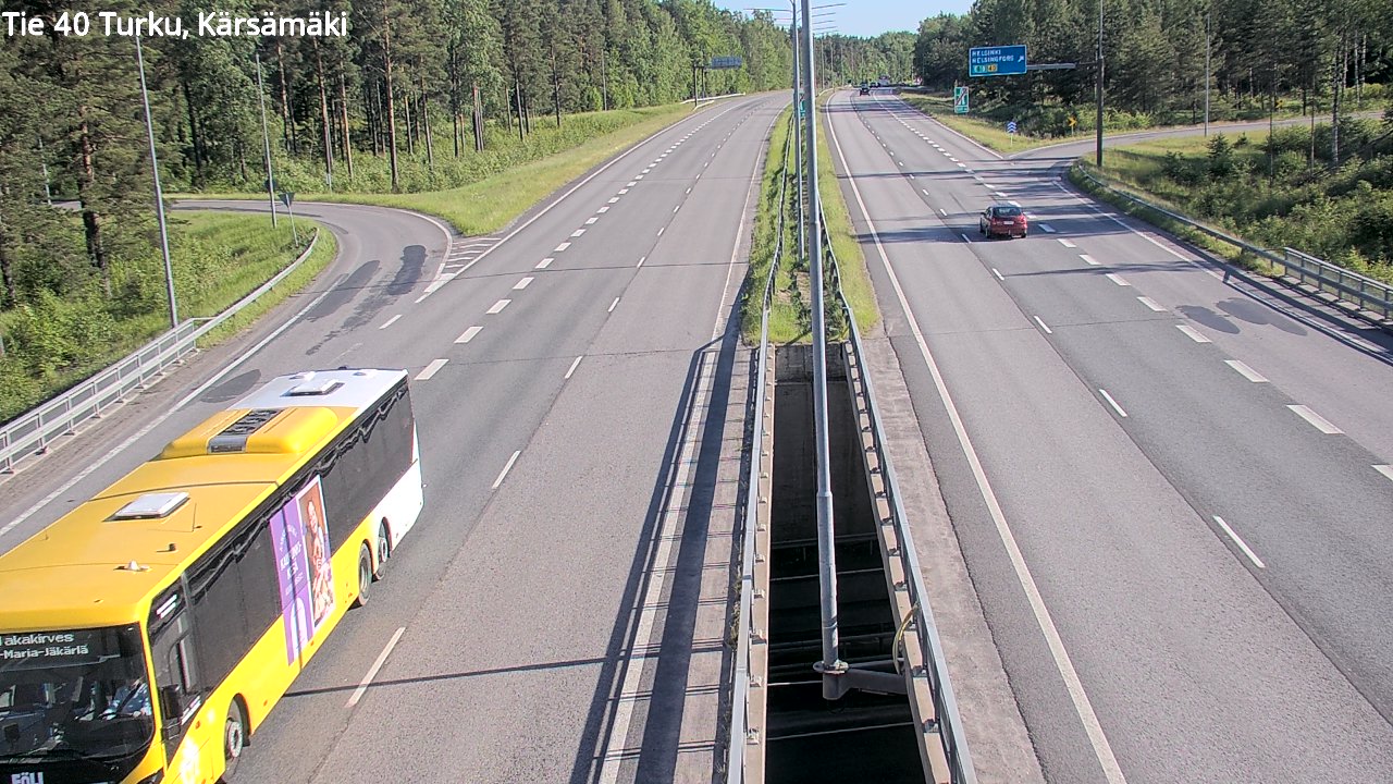 Weather Camera Image Road 40 Turku, Kärsämäki, Turku, Varsinais-Suomi