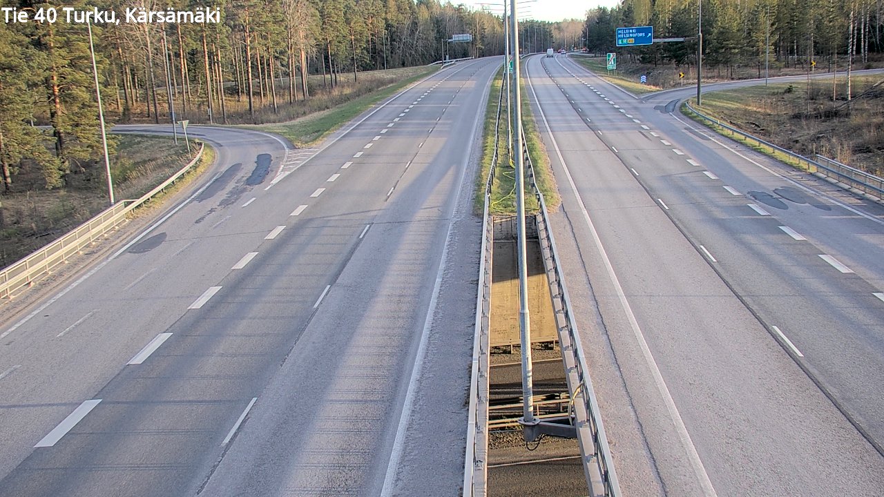 Weather Camera Image Väg 40 Åbo, Kärsämäki, Turku, Varsinais-Suomi