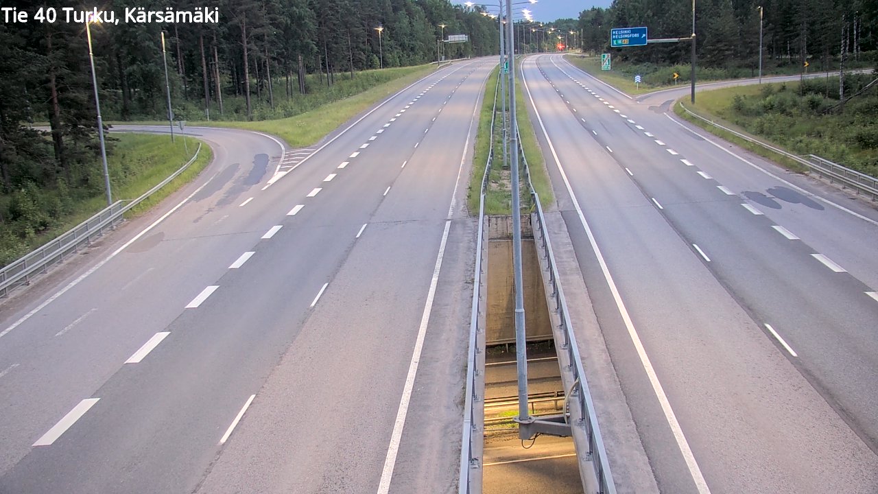 Weather Camera Image Road 40 Turku, Kärsämäki, Turku, Varsinais-Suomi