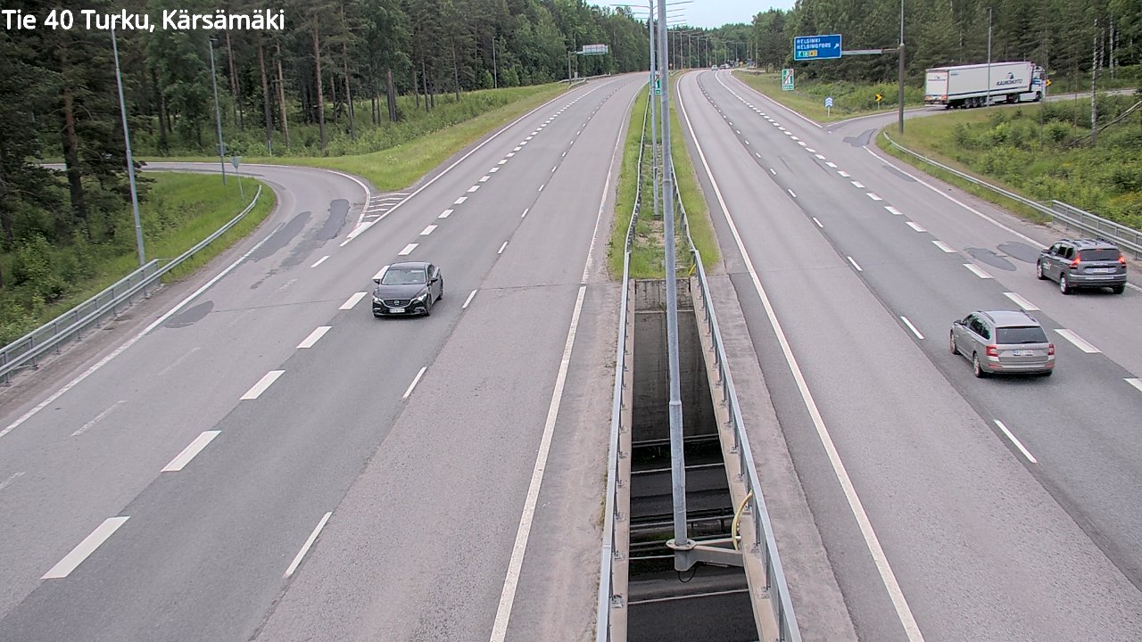 Weather Camera Image Väg 40 Åbo, Kärsämäki, Turku, Varsinais-Suomi