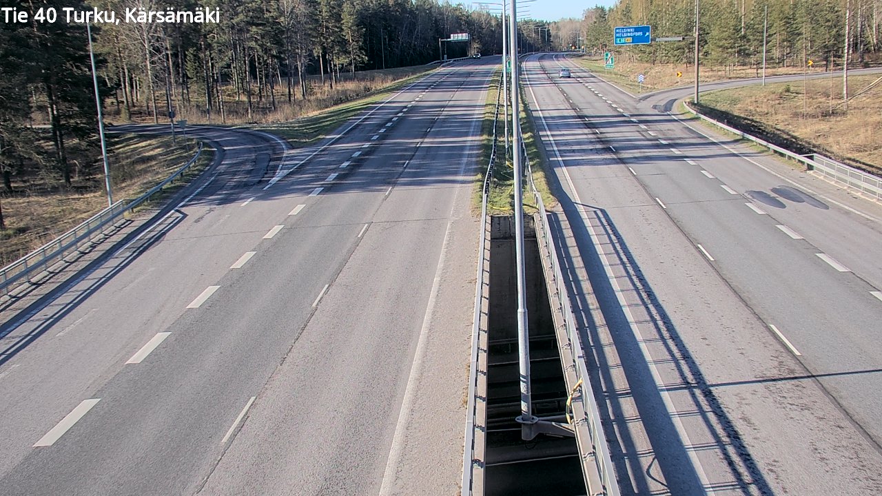 Weather Camera Image Road 40 Turku, Kärsämäki, Turku, Varsinais-Suomi