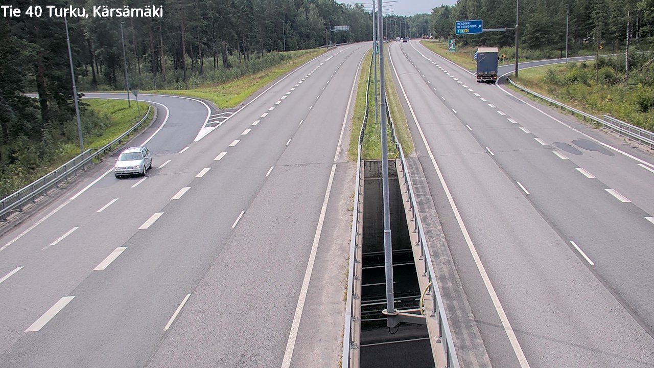 Weather Camera Image Road 40 Turku, Kärsämäki, Turku, Varsinais-Suomi