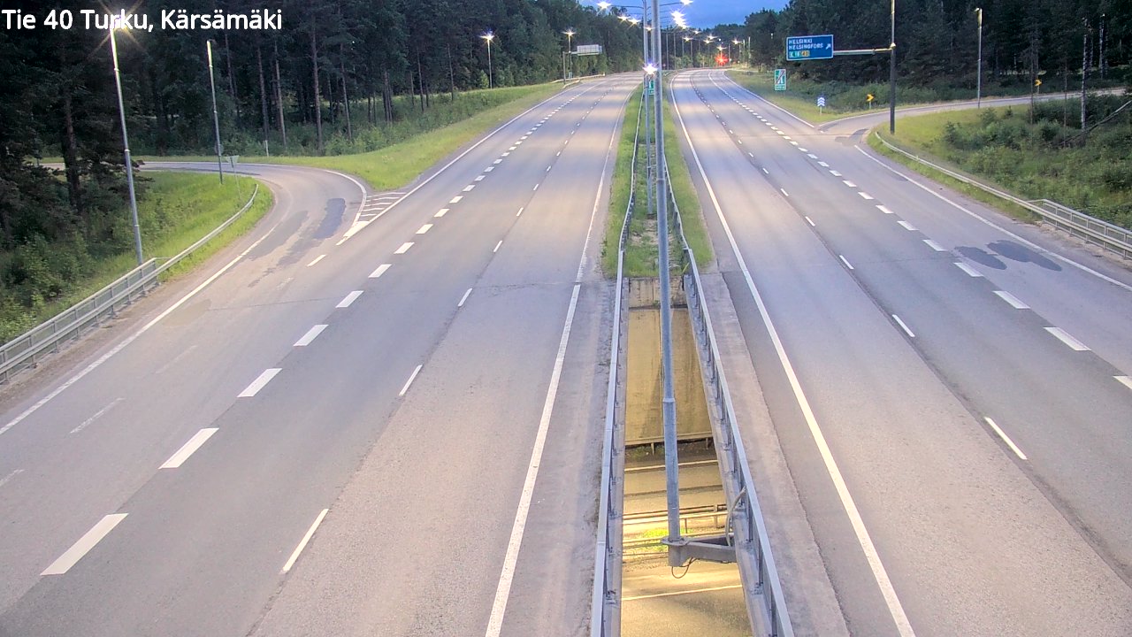 Weather Camera Image Road 40 Turku, Kärsämäki, Turku, Varsinais-Suomi