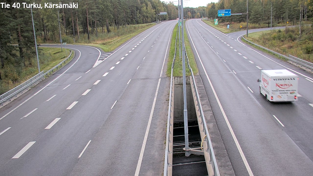 Weather Camera Image Väg 40 Åbo, Kärsämäki, Turku, Varsinais-Suomi