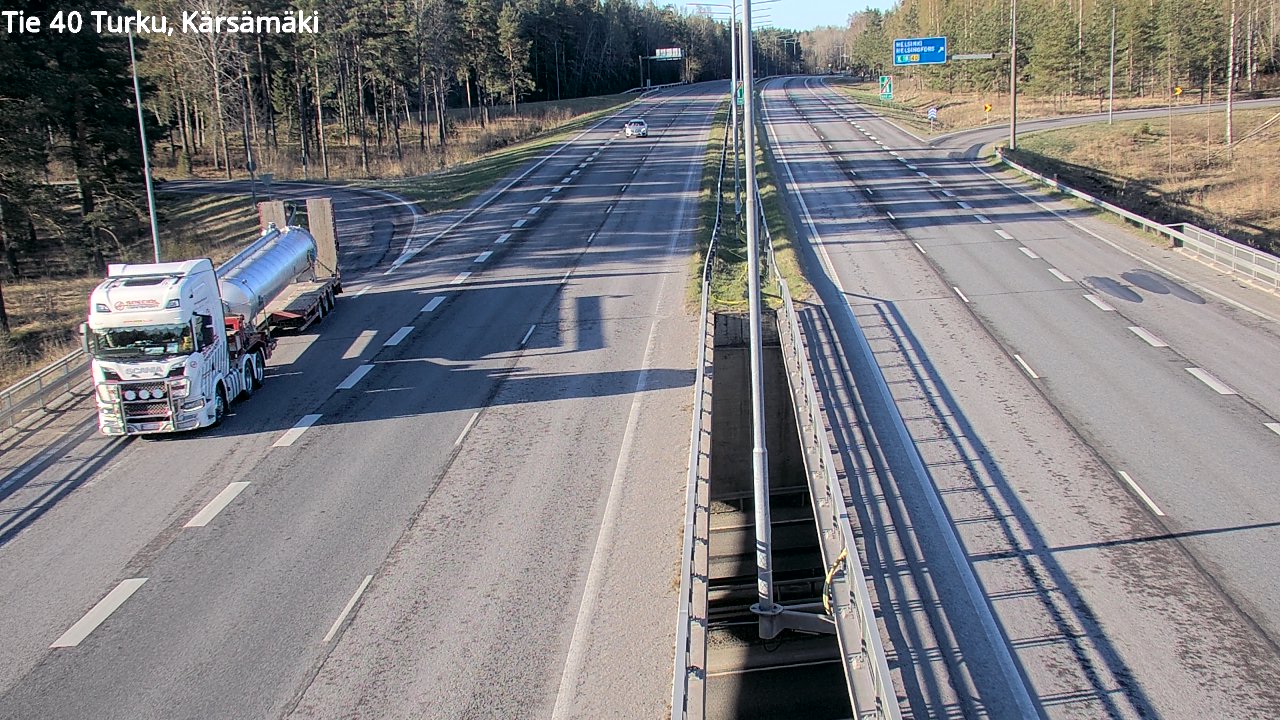 Weather Camera Image Road 40 Turku, Kärsämäki, Turku, Varsinais-Suomi