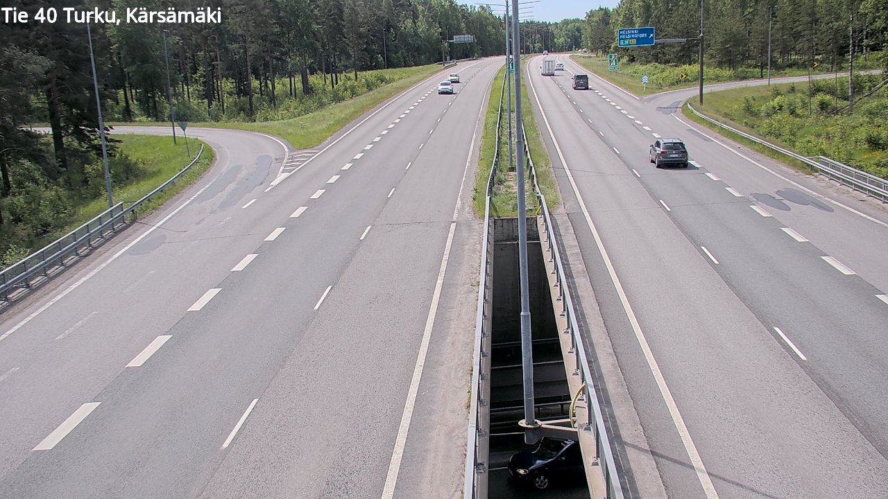 Weather Camera Image Väg 40 Åbo, Kärsämäki, Turku, Varsinais-Suomi