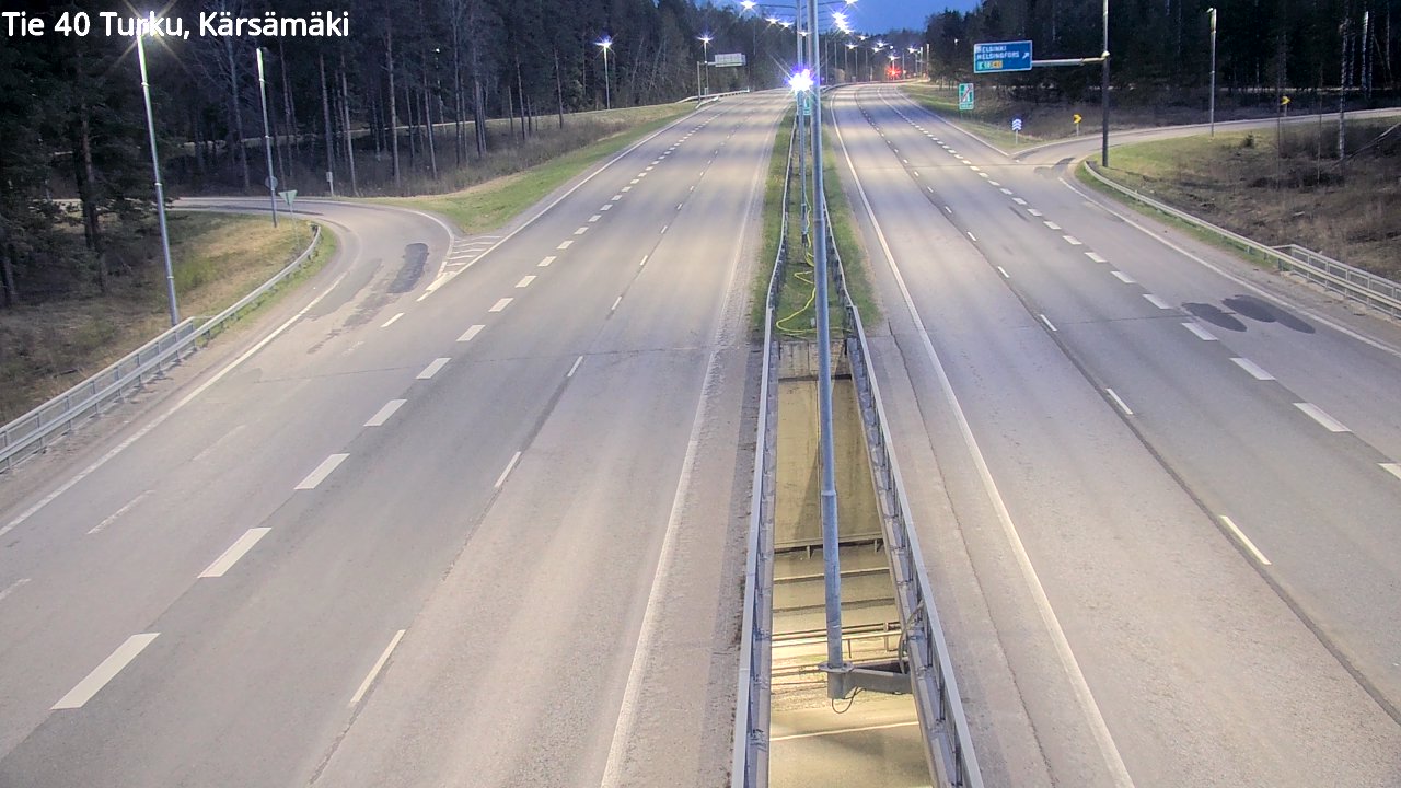 Weather Camera Image Road 40 Turku, Kärsämäki, Turku, Varsinais-Suomi