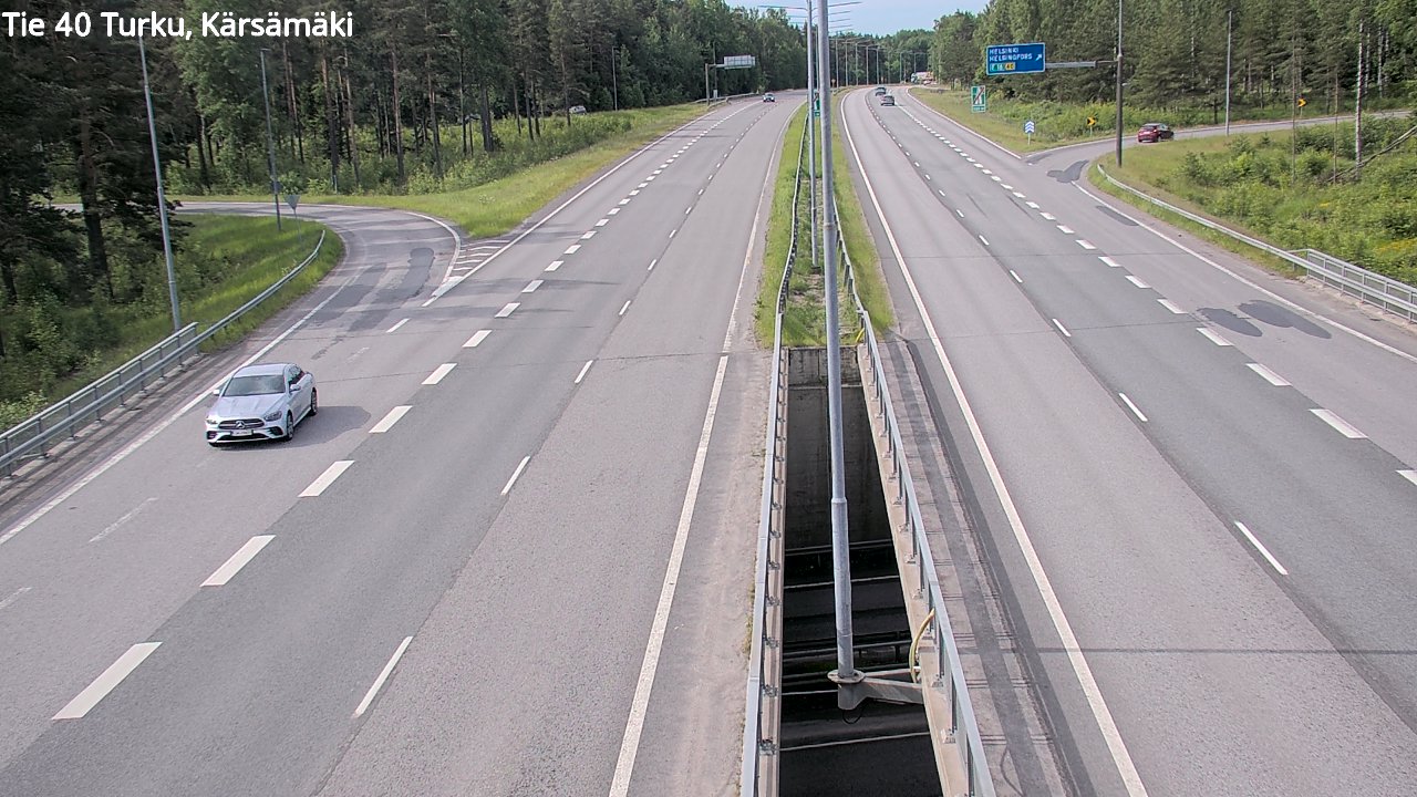 Weather Camera Image Väg 40 Åbo, Kärsämäki, Turku, Varsinais-Suomi