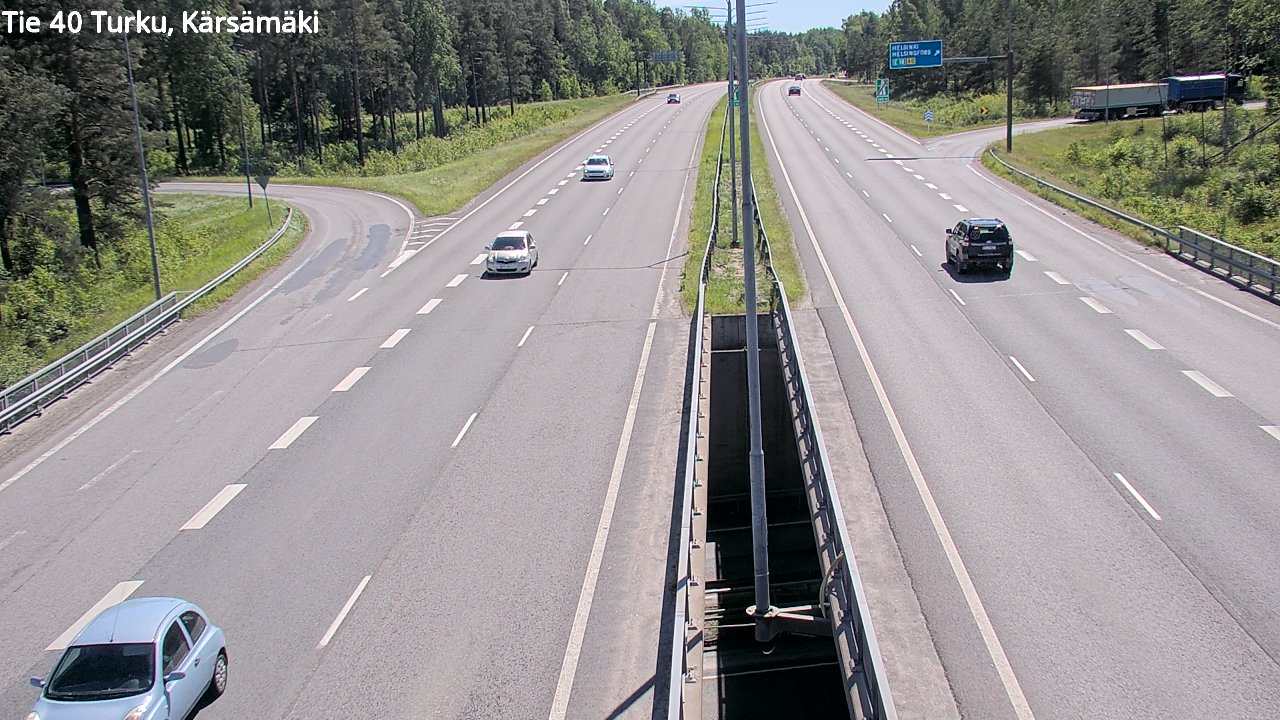 Weather Camera Image Väg 40 Åbo, Kärsämäki, Turku, Varsinais-Suomi