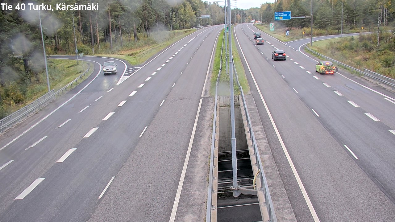 Weather Camera Image Väg 40 Åbo, Kärsämäki, Turku, Varsinais-Suomi